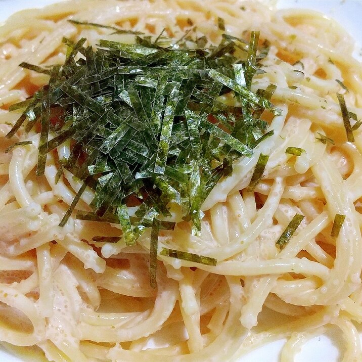 明太クリームパスタ！